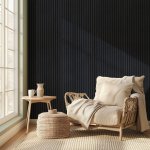 Black Oak 9′ Acoustic Slat Wood Wall Panel