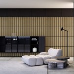 White Oak 2′ - Panneaux muraux en bois à lattes acoustiques