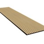 White Oak 9′ - Acoustic Slat Wood Wall Panel