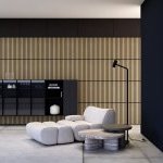 White Oak 2′ Acoustic Slat Panel