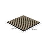 Natural Walnut 2′ Acoustic Slat Wood Wall Panel