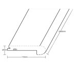 Nez de marche affleurant pour planchers – Finition de bord lisse