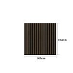 Smoked Oak 2′ - Acoustic Slat Wood Wall Panel