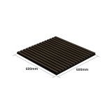 Smoked Oak 2′ - Acoustic Slat Wood Wall Panel