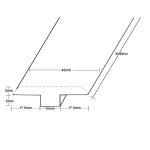 Profilé en T durable pour la protection des bords de plancher