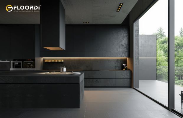 matte black kitchen flooring1