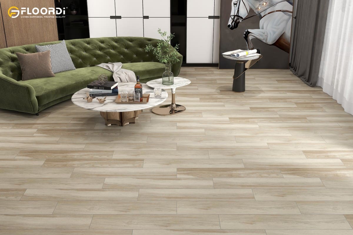 beige wood floors