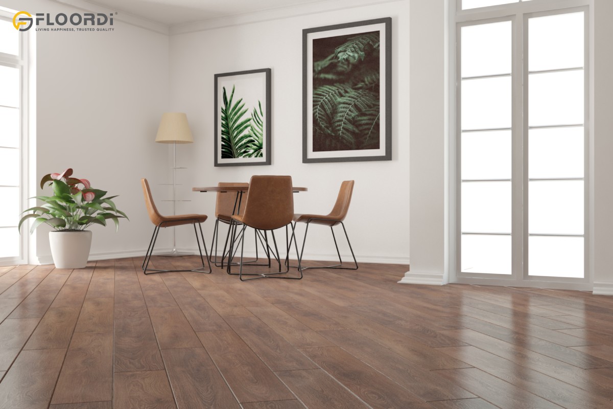 brown wood flooring