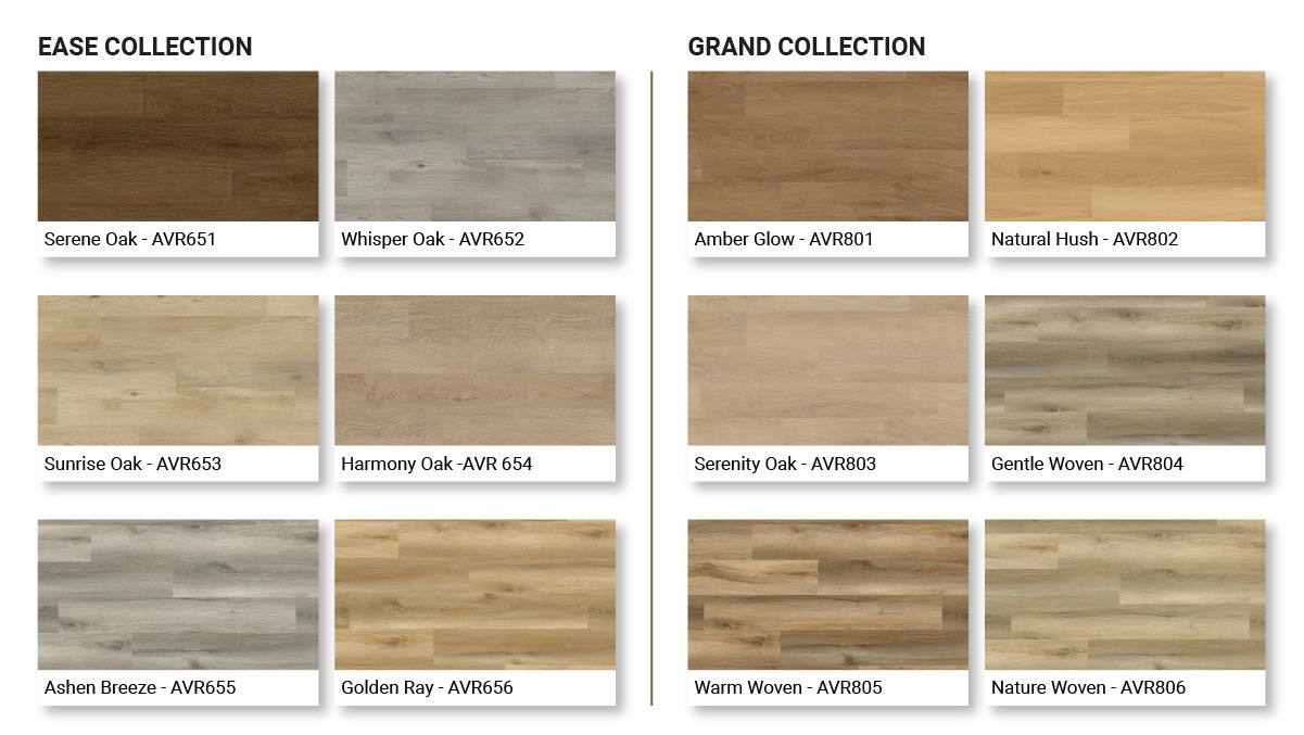 luxury vinyl flooring avolis colours