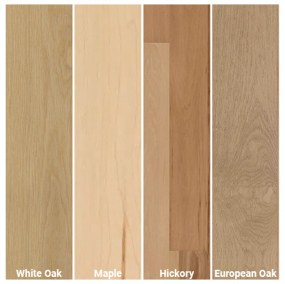 Engineered Wood Flooring Comparison: White Oak, European Oak, Maple, and Hickory
